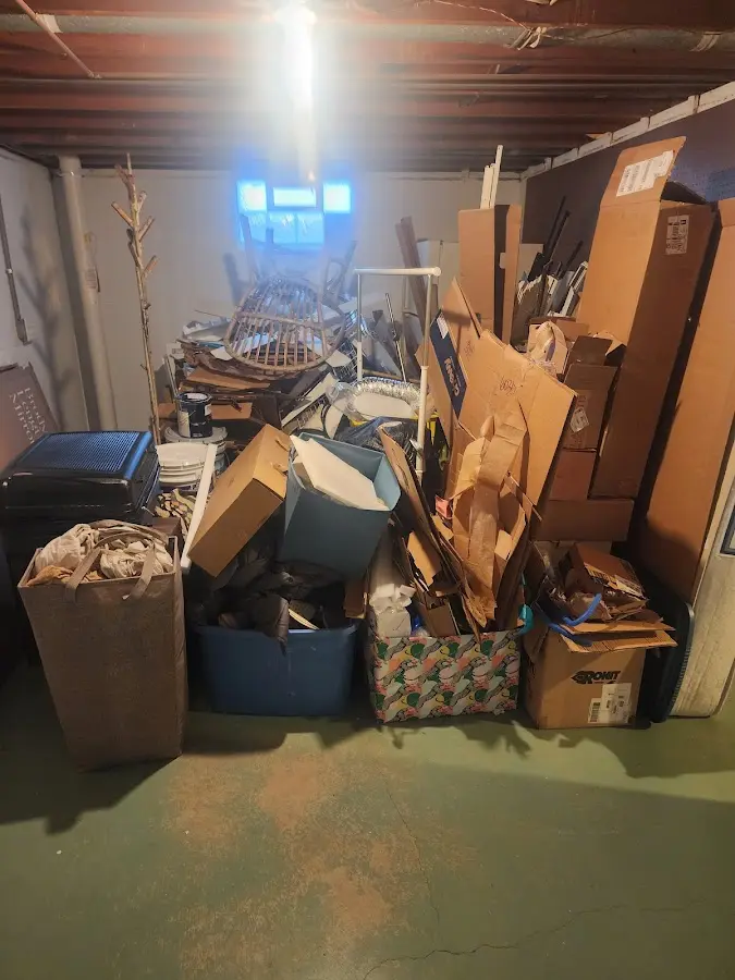 Roll-off dumpster container at job site for Concrete Dumpster Rental in Madeira Beach